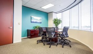 North Houston Executive Office Suites - Large Corner Office with Window
