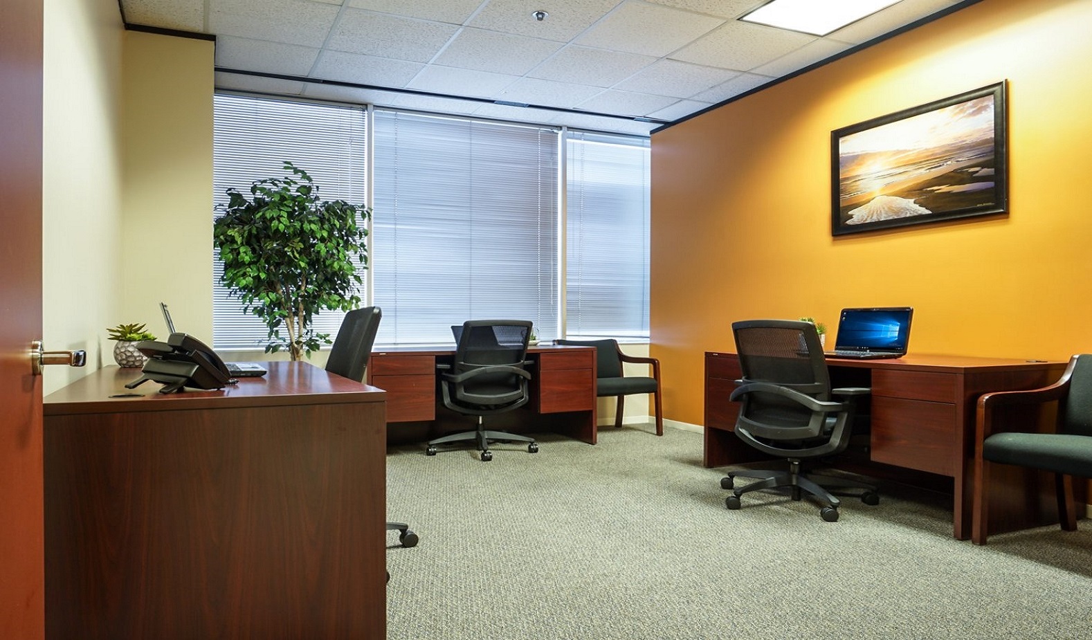 North Houston Executive Office Suites - Shared Office with Window