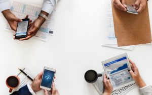 work together in an office